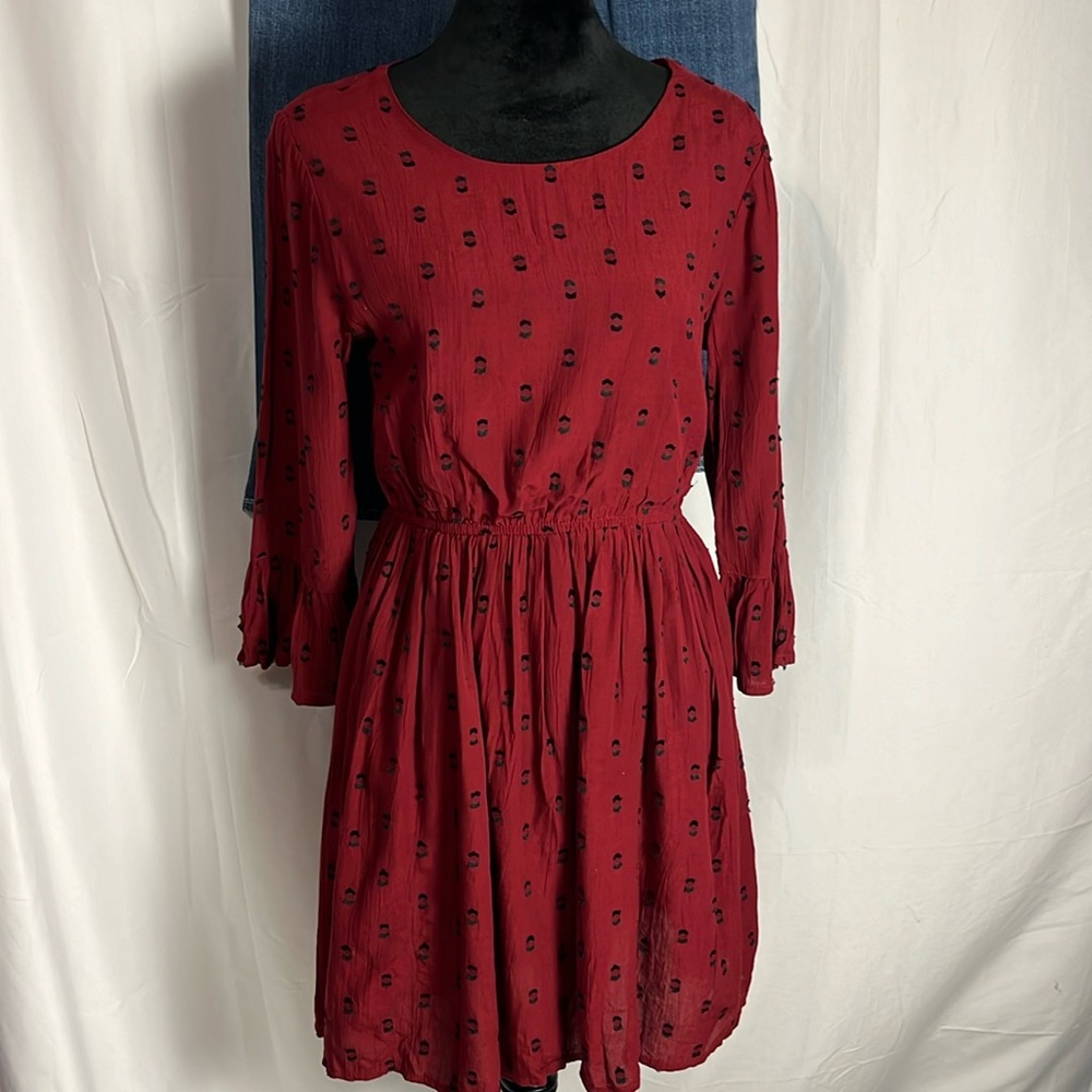 NWT: Blue Rain dress in Burgundy (S)